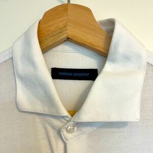 Men’s Patrick Assaraf White Cotton Shirt